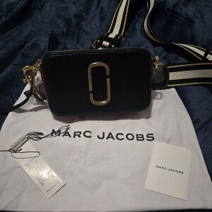 MARC JACOBS Snapshot Bag black red